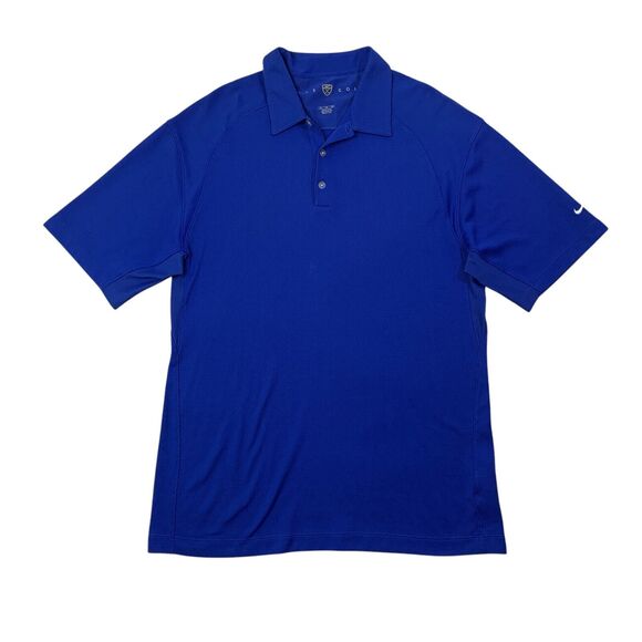 Nike Polo Shirt Mens XL Extra Large Ocean Dry Fit Golf Short Sleeve Performance - Picture 1 of 10